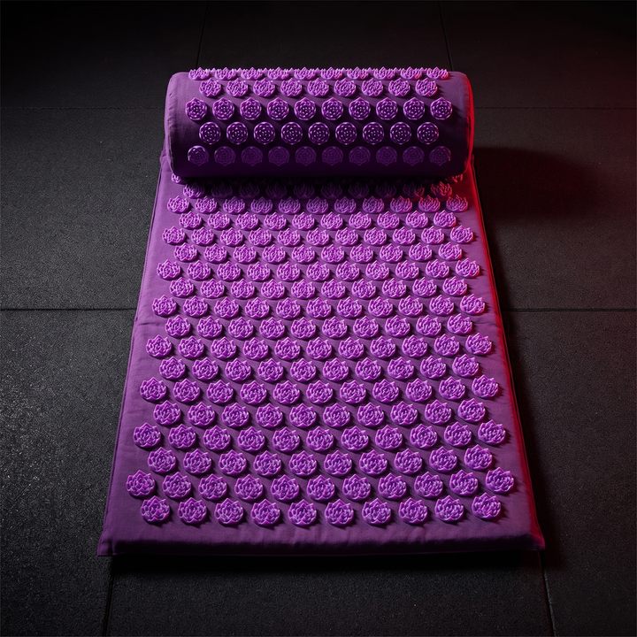 Acupressure Mat and Pillow Set Yoga Spike Mat Body Massage Cushion Foot Massager for Muscle Relaxation Recovery Home Fitness Pilates Use