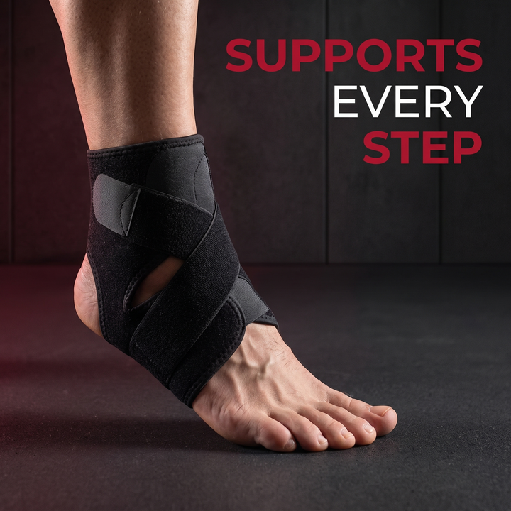 Adjustable Ankle Brace Ankle Support Wrap for Men and Women Sports Training Injury Rehabilitation Arthritis Foot Stabiliser Recovery Strap