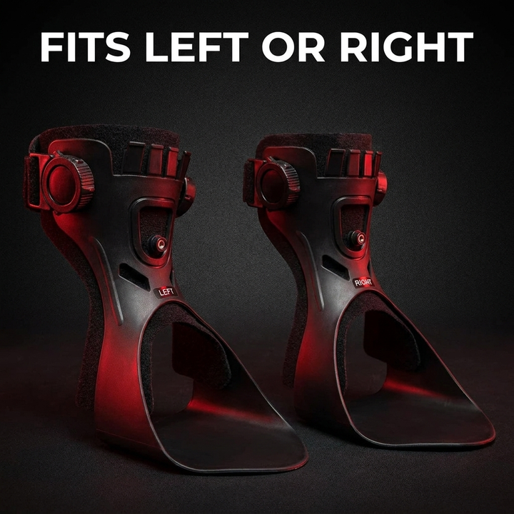 Adjustable Ankle Foot Orthosis Foot Drop Brace with Inflatable Air Cushion Unilateral Support Posture Correction Unisex AFO Brace for Rehabilitation Mobility Recovery Home Use