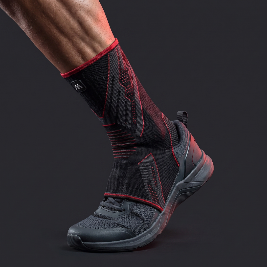 Adjustable Ankle Support Compression Sleeve Men Women Ankle Stabilizer Brace for Sports Fitness Recovery Rehabilitation Home Workout