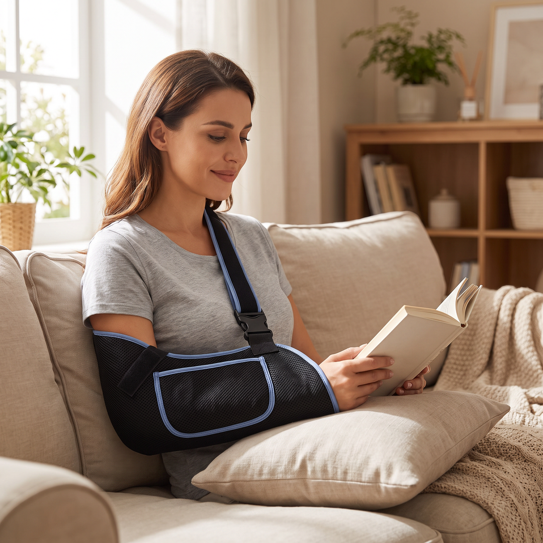 Adjustable Arm Support Sling Forearm Fixation Strap Breathable Shoulder Immobiliser for Kids Adults Comfort Daily Wear Recovery