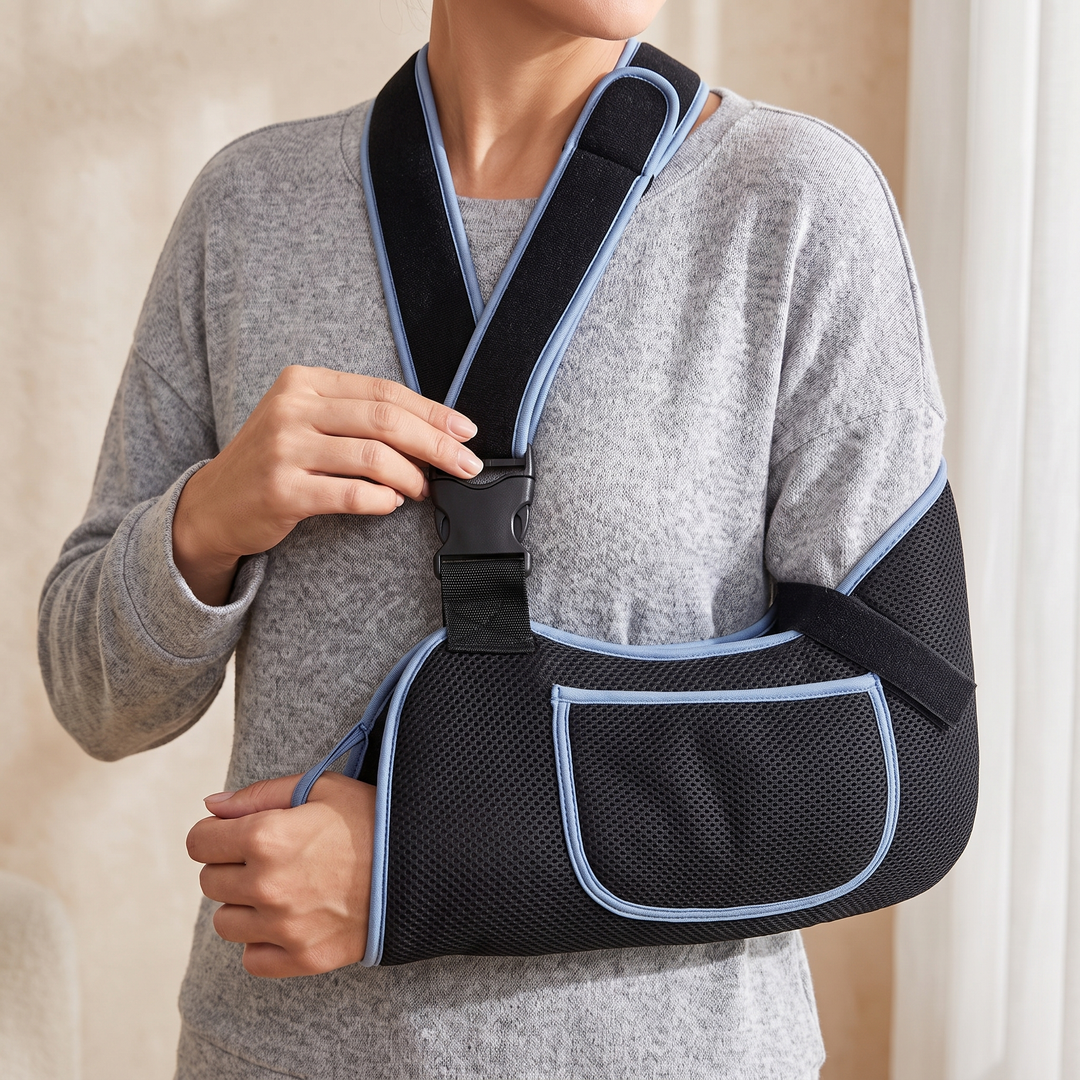 Adjustable Arm Support Sling Forearm Fixation Strap Breathable Shoulder Immobiliser for Kids Adults Comfort Daily Wear Recovery