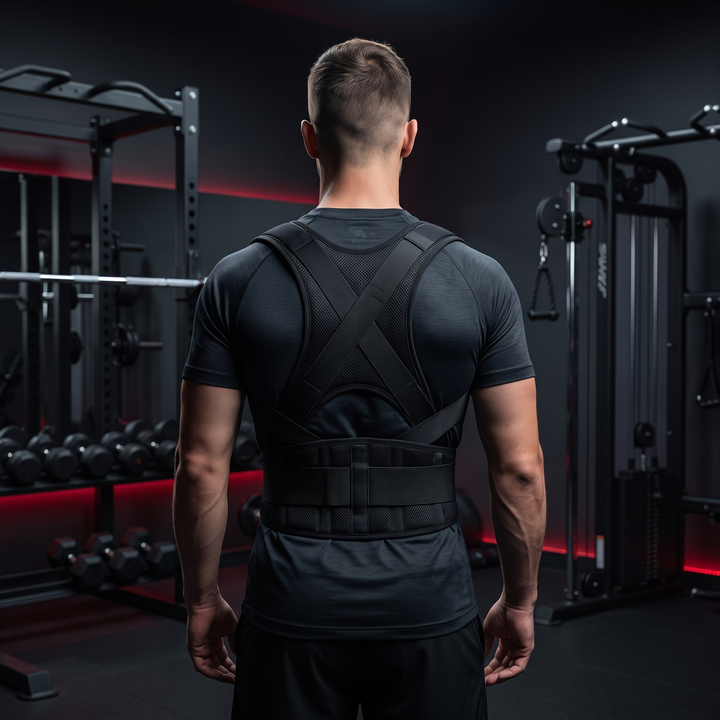 Adjustable Back Support Brace Posture Corrector Vest Lumbar Belt Shoulder Spine Strap Neck Trainer Rehabilitation Equipment for Home Gym Daily Use