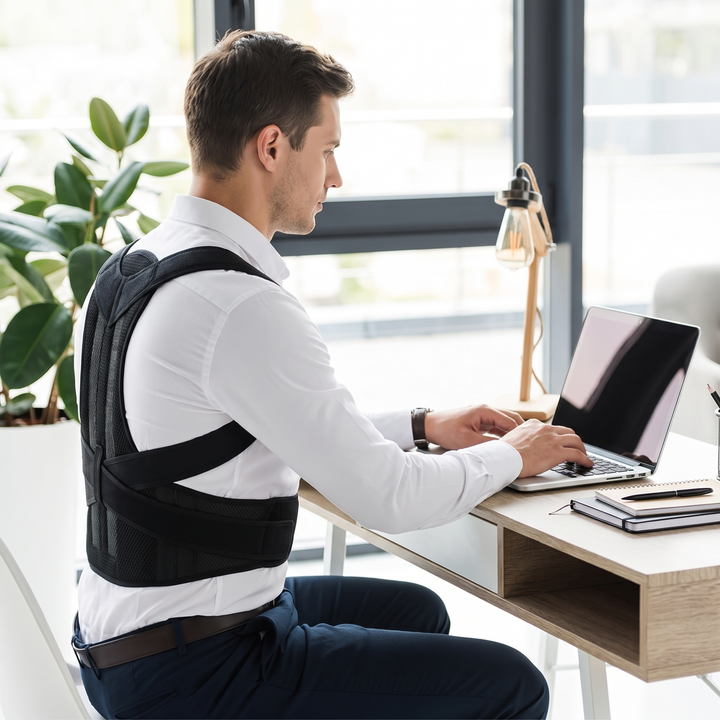 Adjustable Back Support Brace Posture Corrector Vest Lumbar Belt Shoulder Spine Strap Neck Trainer Rehabilitation Equipment for Home Gym Daily Use