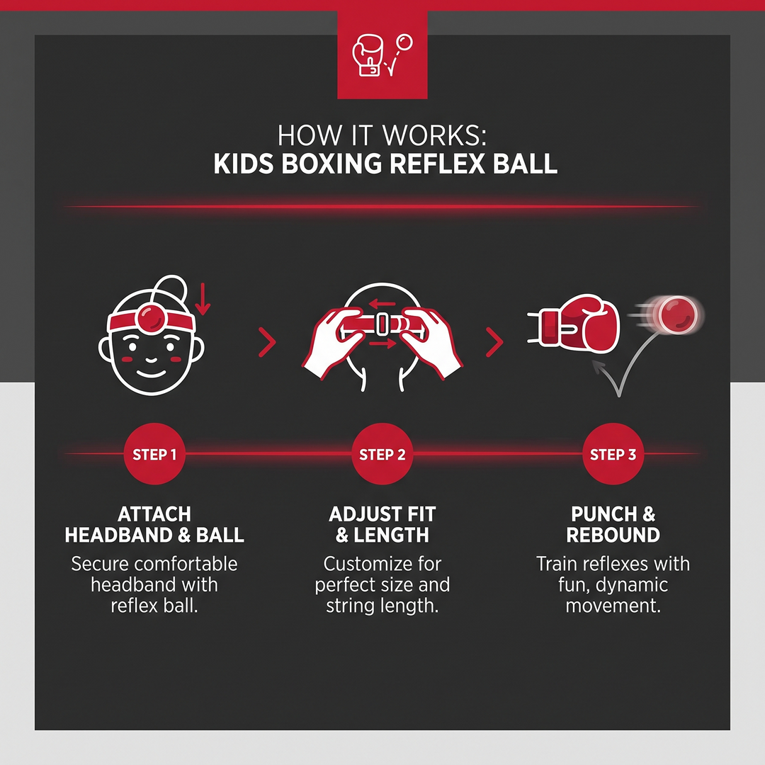 Adjustable Boxing Reflex Ball with Headband Kids Punching Reaction Training Ball Parent Child Interactive Home Fitness Game