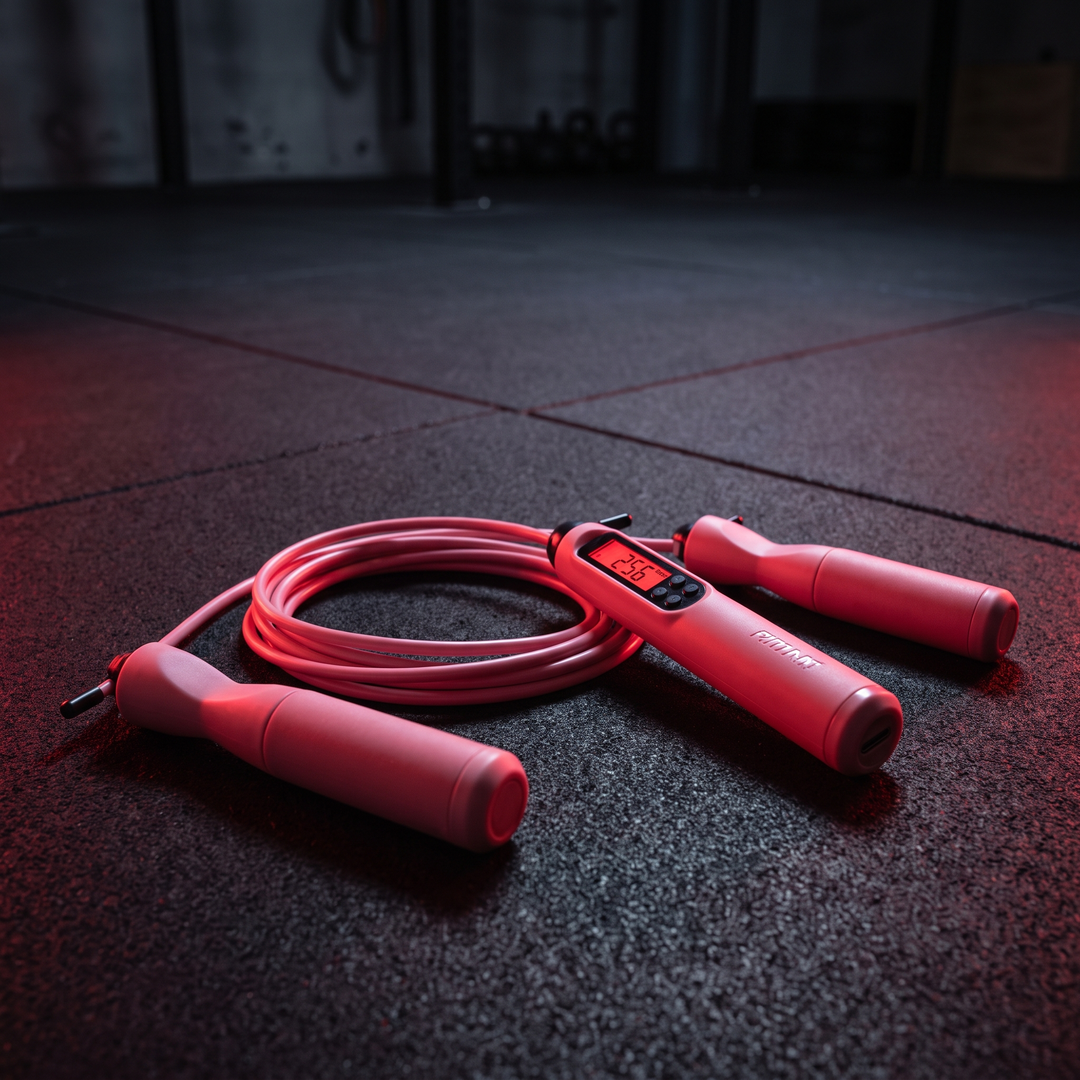 Adjustable Digital Counting Skipping Rope Set Cordless Wireless Jump Rope with Counter Indoor Outdoor Cardio Fitness Training Home Gym Workout