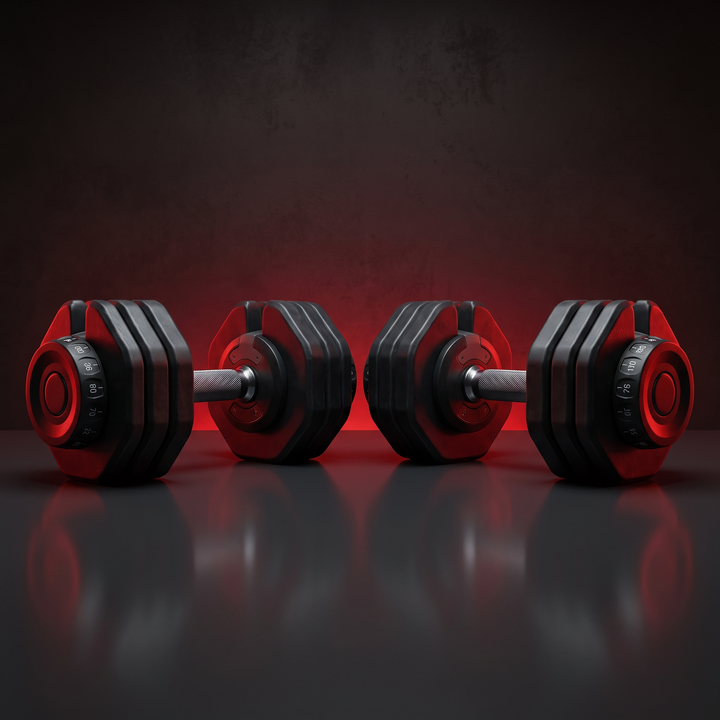 Adjustable Dumbbell Set 40KG Decagonal Quick-Change Weight Dumbbells Home Gym Strength Training Free Weights Fitness Workout Equipment