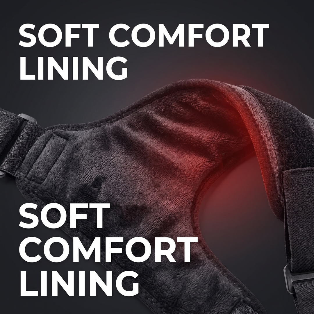 Adjustable Electric Heating Shoulder Massage Belt Shoulder Support Brace with LED Hot Compress Therapy Wrap for Shoulder Back Neck Pain Relief Recovery