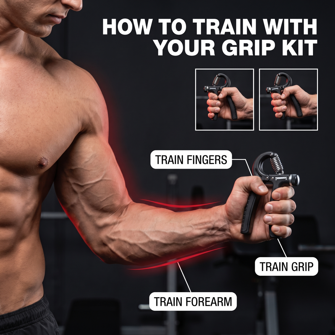 Adjustable Finger and Forearm Strengthener Grip Strength Training Kit Hand Exerciser Rehabilitation Finger Trainer for Home Gym