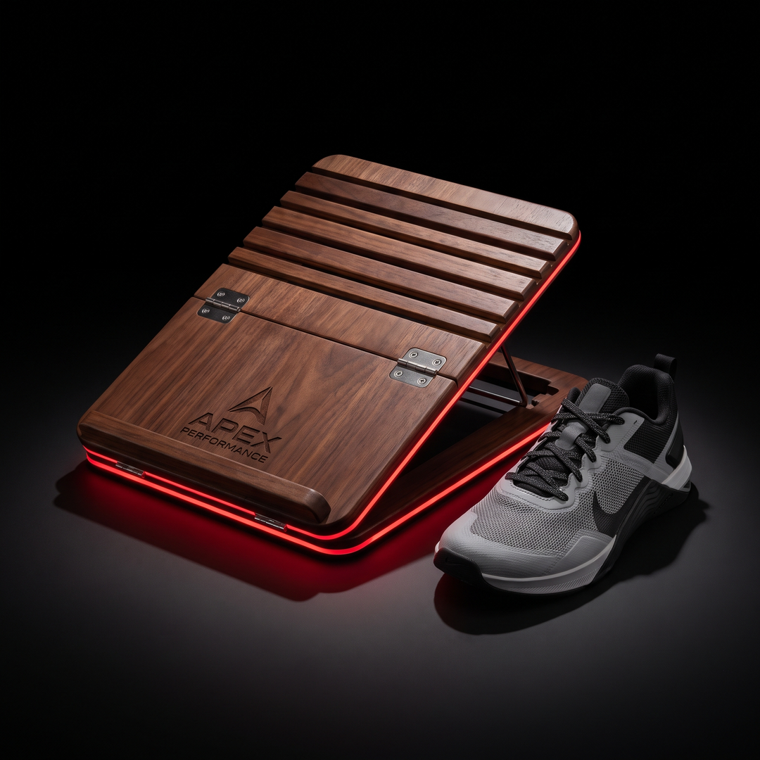 Adjustable Foldable Wooden Incline Board Calf Stretcher Ankle Stretch Board Home Gym Yoga Pilates Balance Training Rehabilitation Stretching Equipment