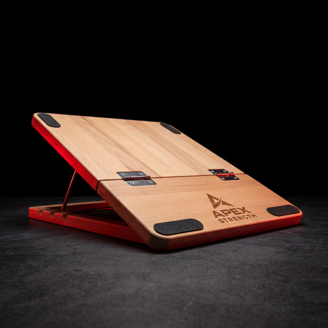 Adjustable Foldable Wooden Incline Board Calf Stretcher Ankle Stretch Board Home Gym Yoga Pilates Balance Training Rehabilitation Stretching Equipment