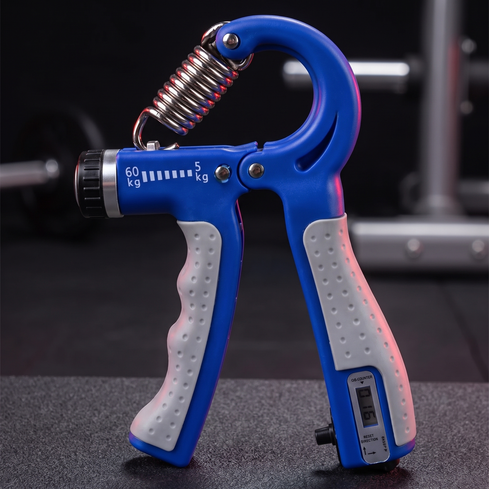 Adjustable Hand Grip Strengthener Forearm Finger Trainer Resistance Exercise Tool Rehabilitation Strength Home Gym Workout