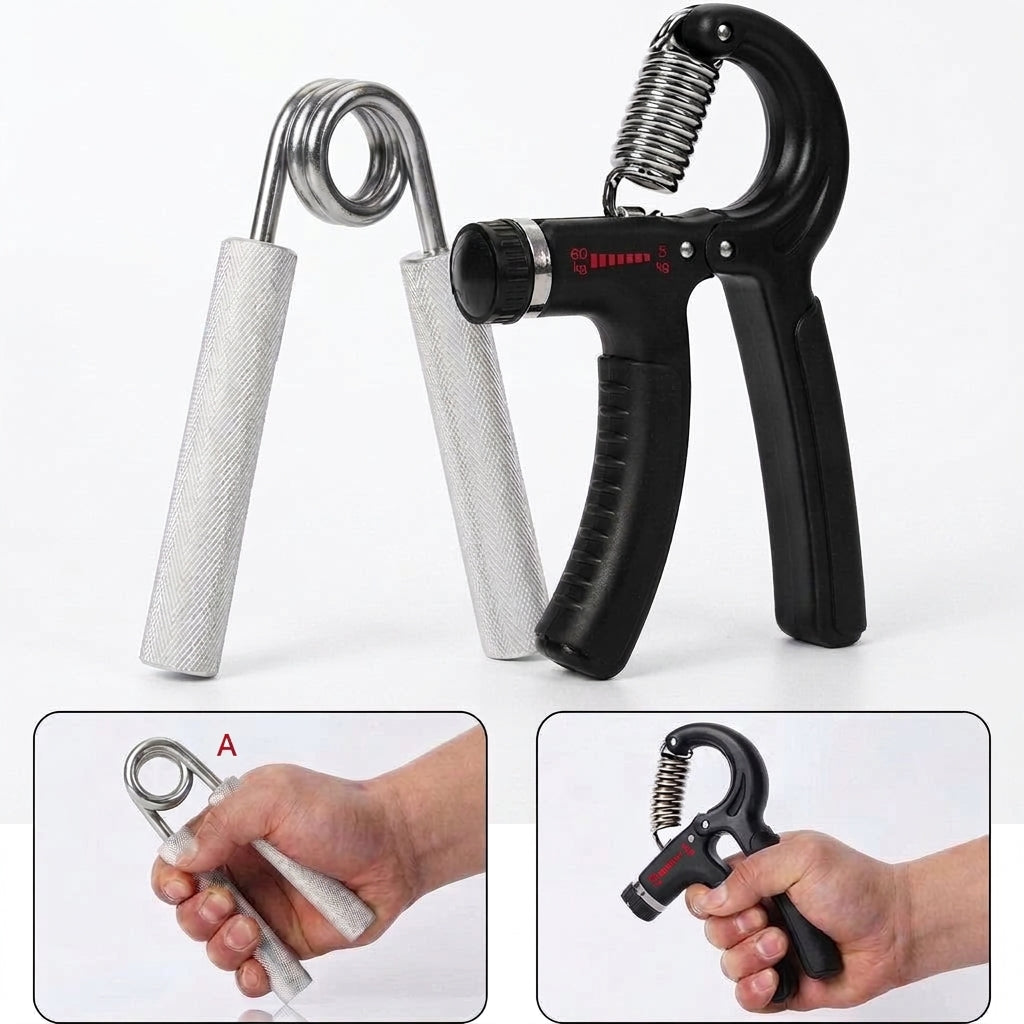 Adjustable Hand Grip Strengthener Forearm Finger Trainer Resistance Exercise Tool Rehabilitation Strength Home Gym Workout