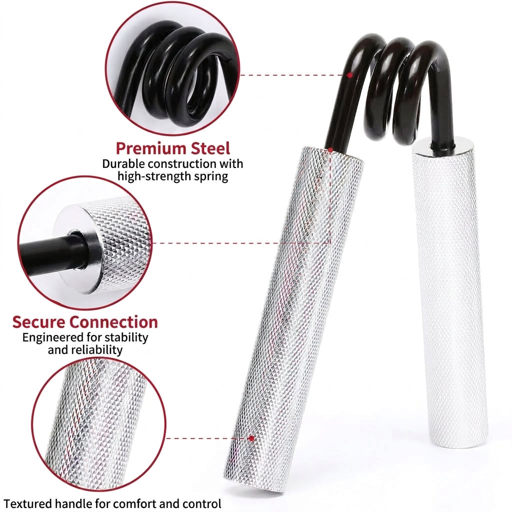 Adjustable Hand Grip Strengthener Forearm Finger Trainer Resistance Exercise Tool Rehabilitation Strength Home Gym Workout