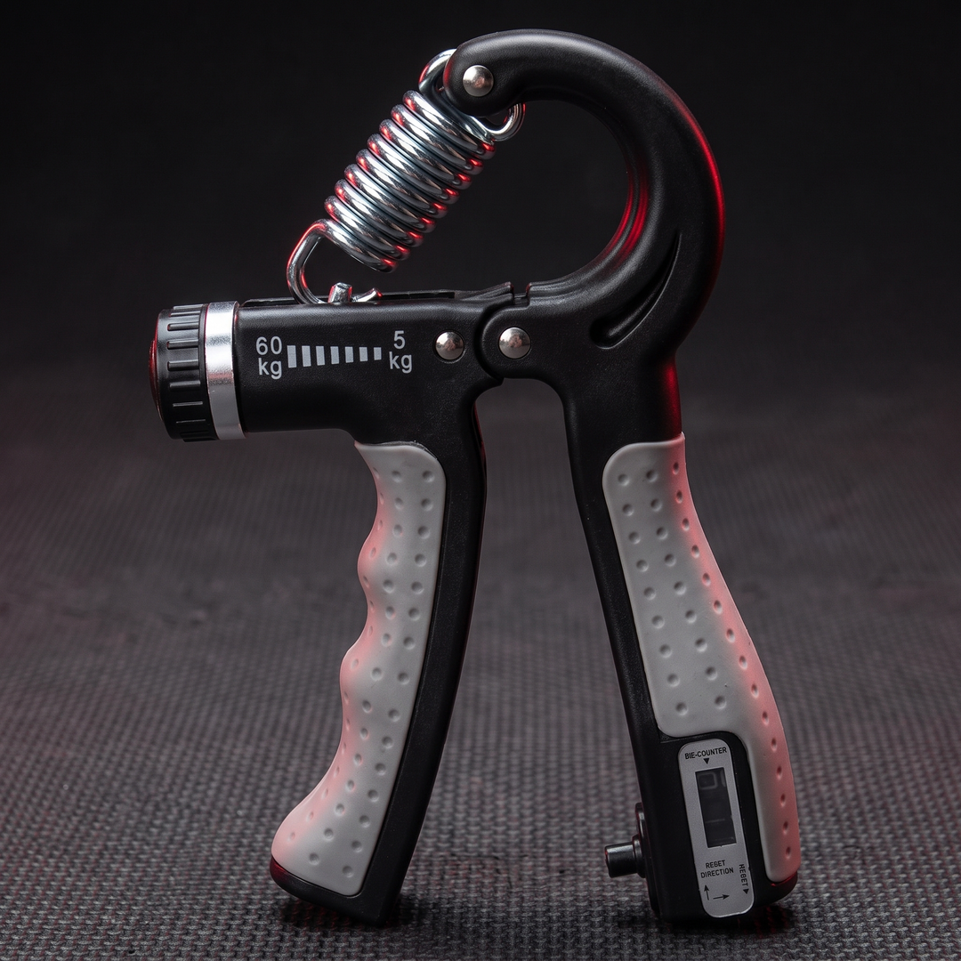 Adjustable Hand Grip Strengthener Forearm Finger Trainer Resistance Exercise Tool Rehabilitation Strength Home Gym Workout
