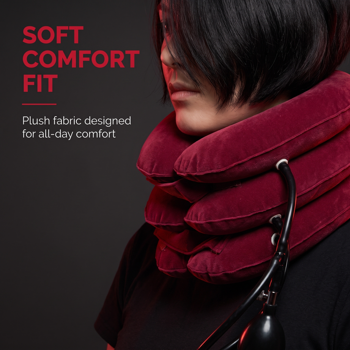 Adjustable Inflatable Cervical Neck Traction Device Air Pump Collar Neck Support Brace Spine Decompression Home Physiotherapy Rehabilitation
