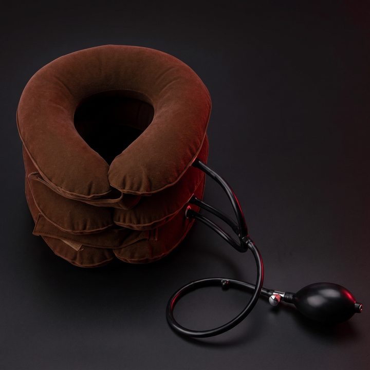 Adjustable Inflatable Cervical Neck Traction Device Air Pump Collar Neck Support Brace Spine Decompression Home Physiotherapy Rehabilitation