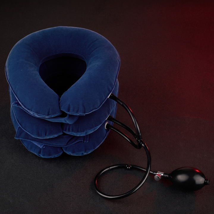 Adjustable Inflatable Cervical Neck Traction Device Air Pump Collar Neck Support Brace Spine Decompression Home Physiotherapy Rehabilitation
