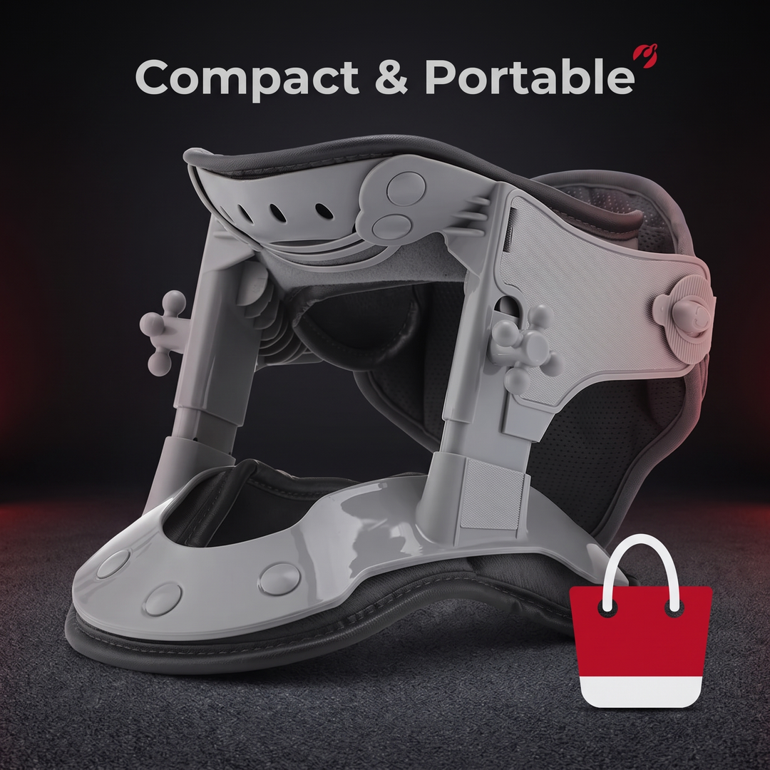 Adjustable Infrared Heating Neck Traction Collar Cervical Support Brace Neck Stretcher for Pain Relief Posture Correction Physiotherapy Recovery Home Use