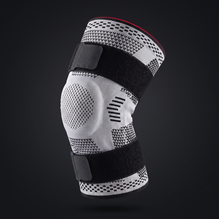 Adjustable Knee Brace with Patella Gel Pad Side Stabilizers Compression Sleeve Knee Support for Pain Relief Sports Recovery Rehabilitation Home Gym