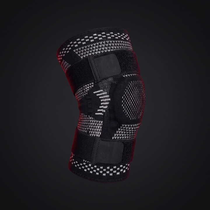 Adjustable Knee Brace with Patella Gel Pad Side Stabilizers Compression Sleeve Knee Support for Pain Relief Sports Recovery Rehabilitation Home Gym