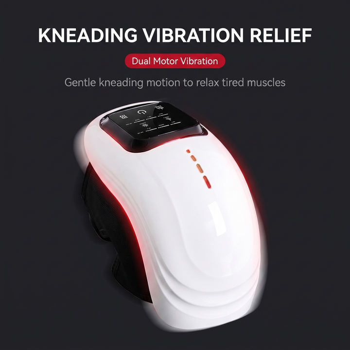 Adjustable Knee Massager with Air Compression Vibration Heat Infrared Therapy for Knee Elbow Shoulder Pain Relief Recovery Home Use