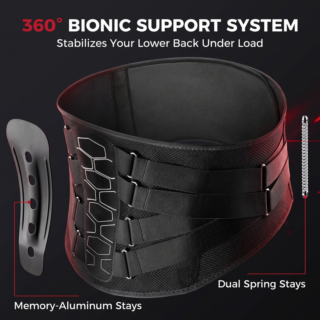 Adjustable Lower Back Brace Lumbar Support Belt for Pain Relief Lifting Work Posture Support Flexible Waist Brace for Men Women Home Gym Recovery