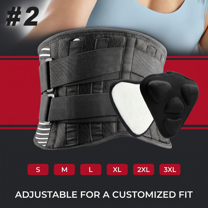 Adjustable Lower Back Brace Lumbar Support Belt with 3D Lumbar Pad for Men and Women Back Pain Relief Sciatica Posture Support