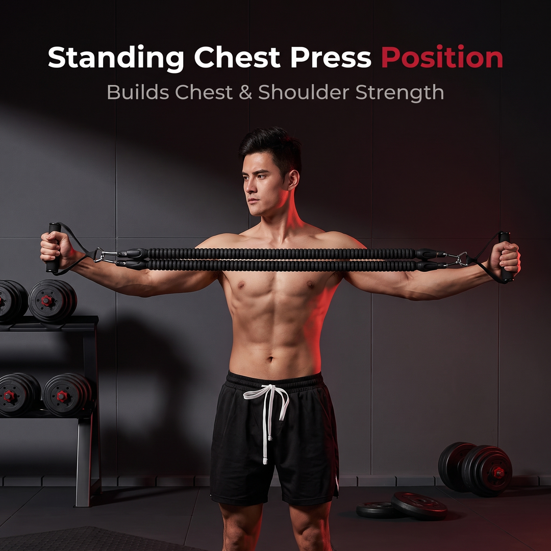 Adjustable Multifunctional Pedal Resistance Trainer Sit Up Bar Core Ab Workout Pull Exerciser Home Gym Strength Training Fitness Equipment