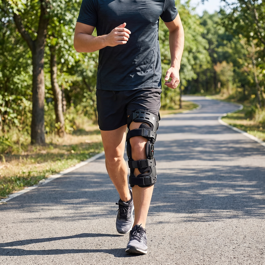 Adjustable OA Unloader Knee Brace Joint Support Patella Stabiliser for ACL Meniscus Injury Pain Relief Rehabilitation Knee Support for Men Women Home Gym