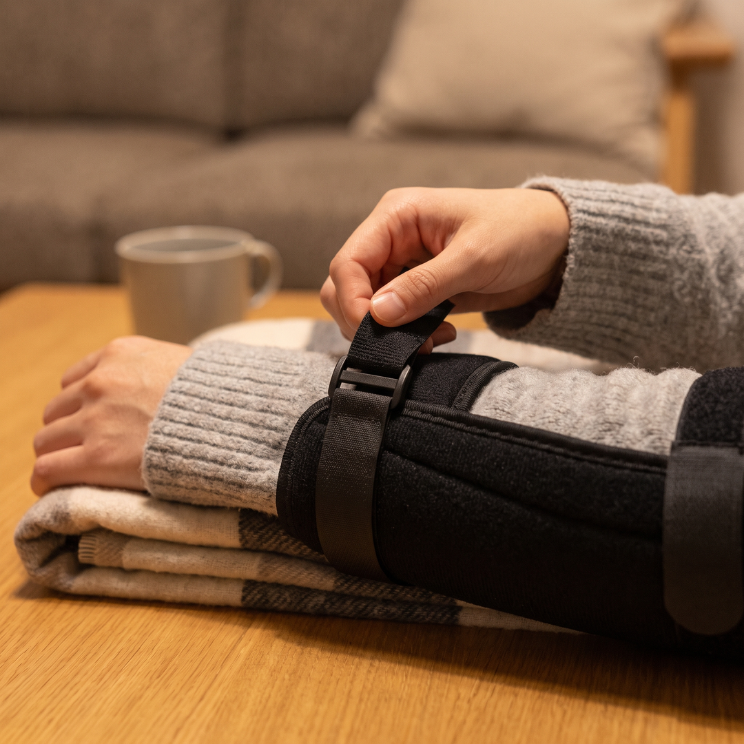 Adjustable Post-Surgery Shoulder Sling Rotator Cuff Support Breathable Mesh Arm Brace Shower Bath Sling Immobiliser Recovery Support