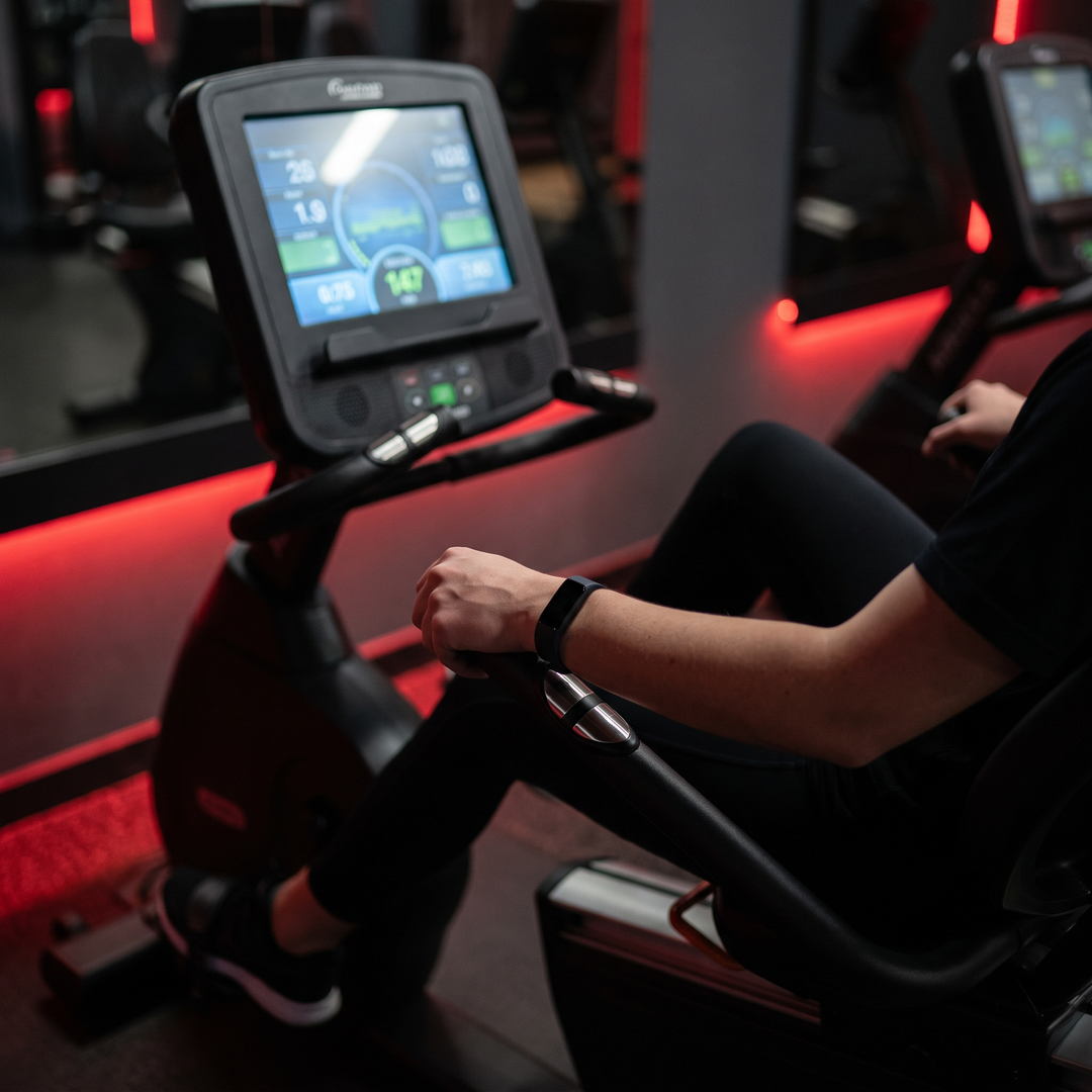 Adjustable Recumbent Exercise Bike Bluetooth Smart Stationary Bike LCD Display Heart Rate Monitor Handlebars Home Gym Cardio Fitness Bike for Low Impact Training Recovery