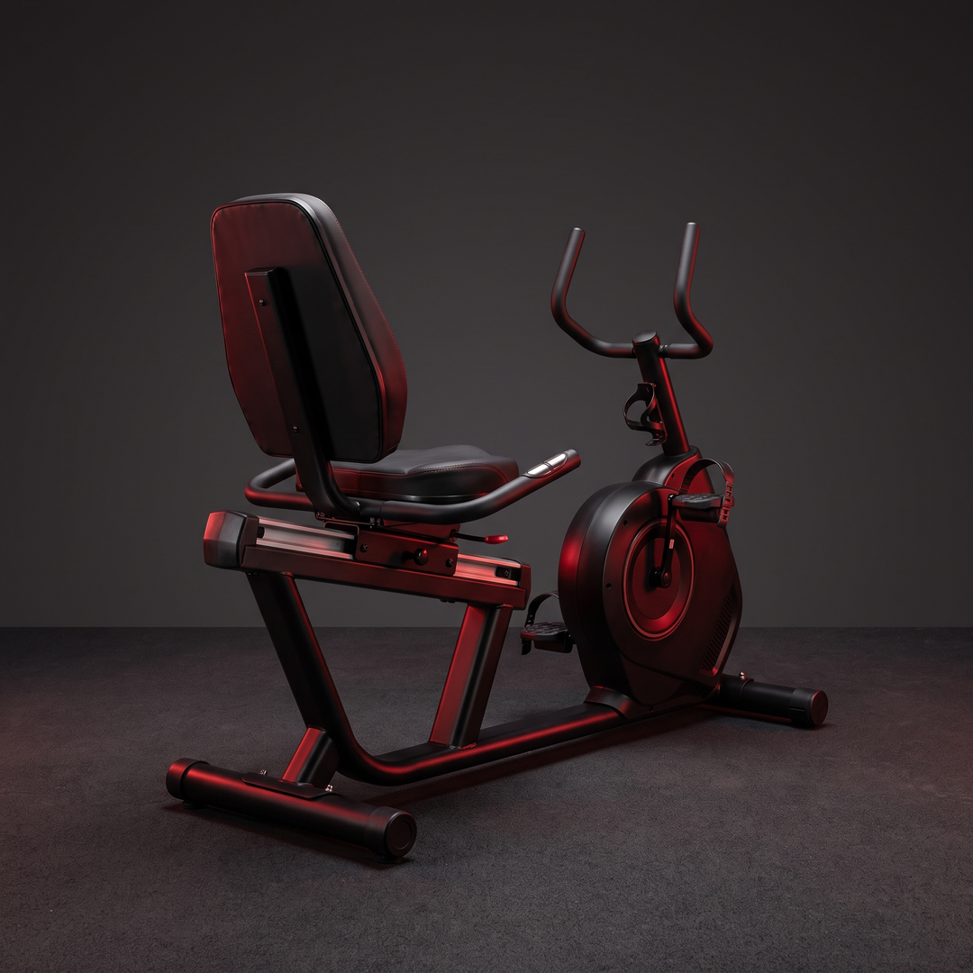 Adjustable Recumbent Exercise Bike Bluetooth Smart Stationary Bike LCD Display Heart Rate Monitor Handlebars Home Gym Cardio Fitness Bike for Low Impact Training Recovery