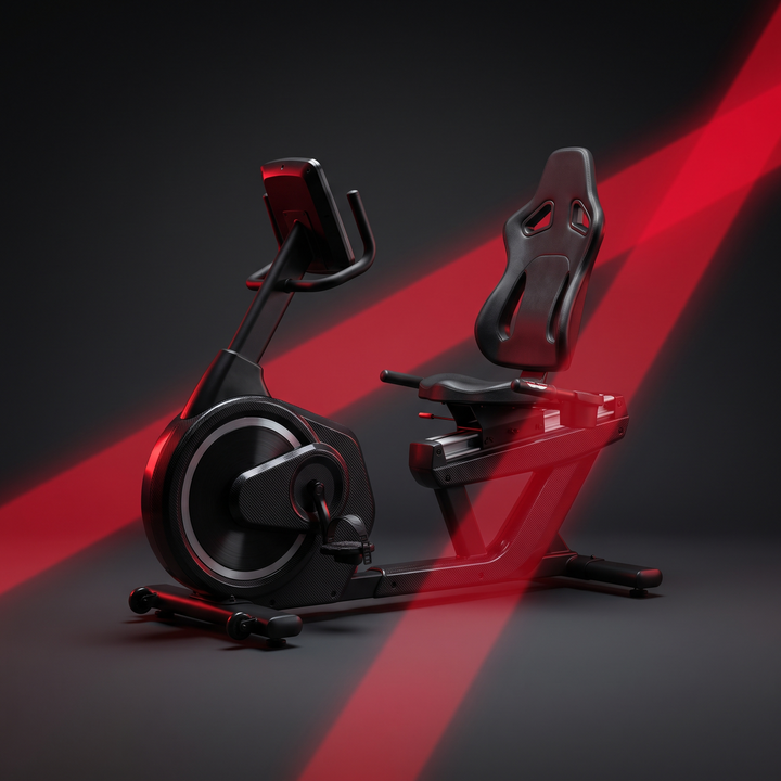 Adjustable Recumbent Exercise Bike Bluetooth Smart Stationary Bike LCD Display Heart Rate Monitor Handlebars Home Gym Cardio Fitness Bike for Low Impact Training Recovery