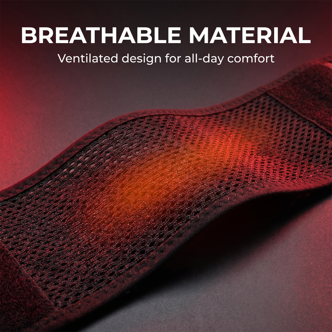 Adjustable Thermal Magnetic Lumbar Support Belt Lower Back Brace Self-Heating Waist Strap with Magnets for Men and Women Back Support