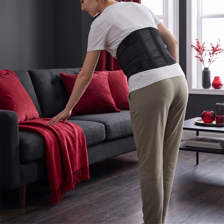 Adjustable Thermal Magnetic Lumbar Support Belt Lower Back Brace Self-Heating Waist Strap with Magnets for Men and Women Back Support