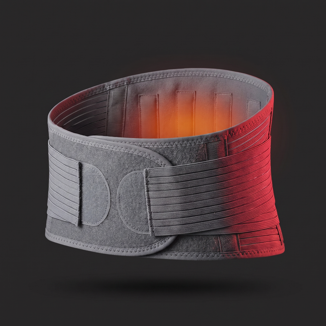 Adjustable Thermal Magnetic Lumbar Support Belt Lower Back Brace Self-Heating Waist Strap with Magnets for Men and Women Back Support