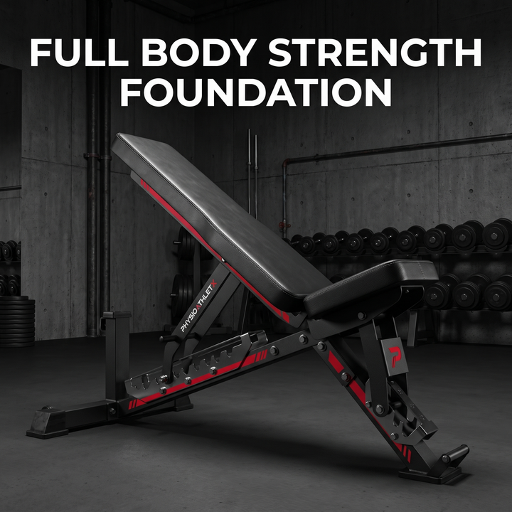 Adjustable Weight Bench Multi-Angle Incline Decline Flat Bench Press Home Gym Strength Training Workout Bench Commercial Grade Fitness Bench for Full Body Exercise