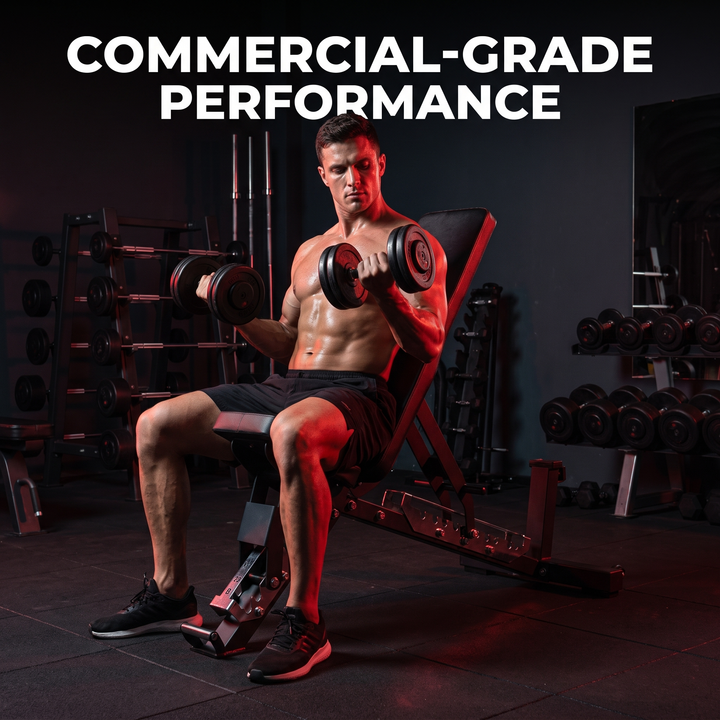 Adjustable Weight Bench Multi-Angle Incline Decline Flat Bench Press Home Gym Strength Training Workout Bench Commercial Grade Fitness Bench for Full Body Exercise