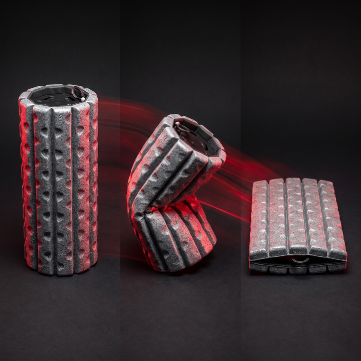 Collapsible Foam Roller Travel Muscle Recovery Roller Back Massager Deep Tissue Massage Roller Portable Foam Roller for Pain Relief Home Gym Workout