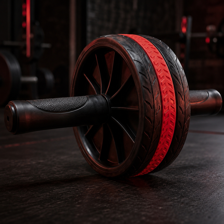 Dual-Wheel Ab Roller with Knee Pad