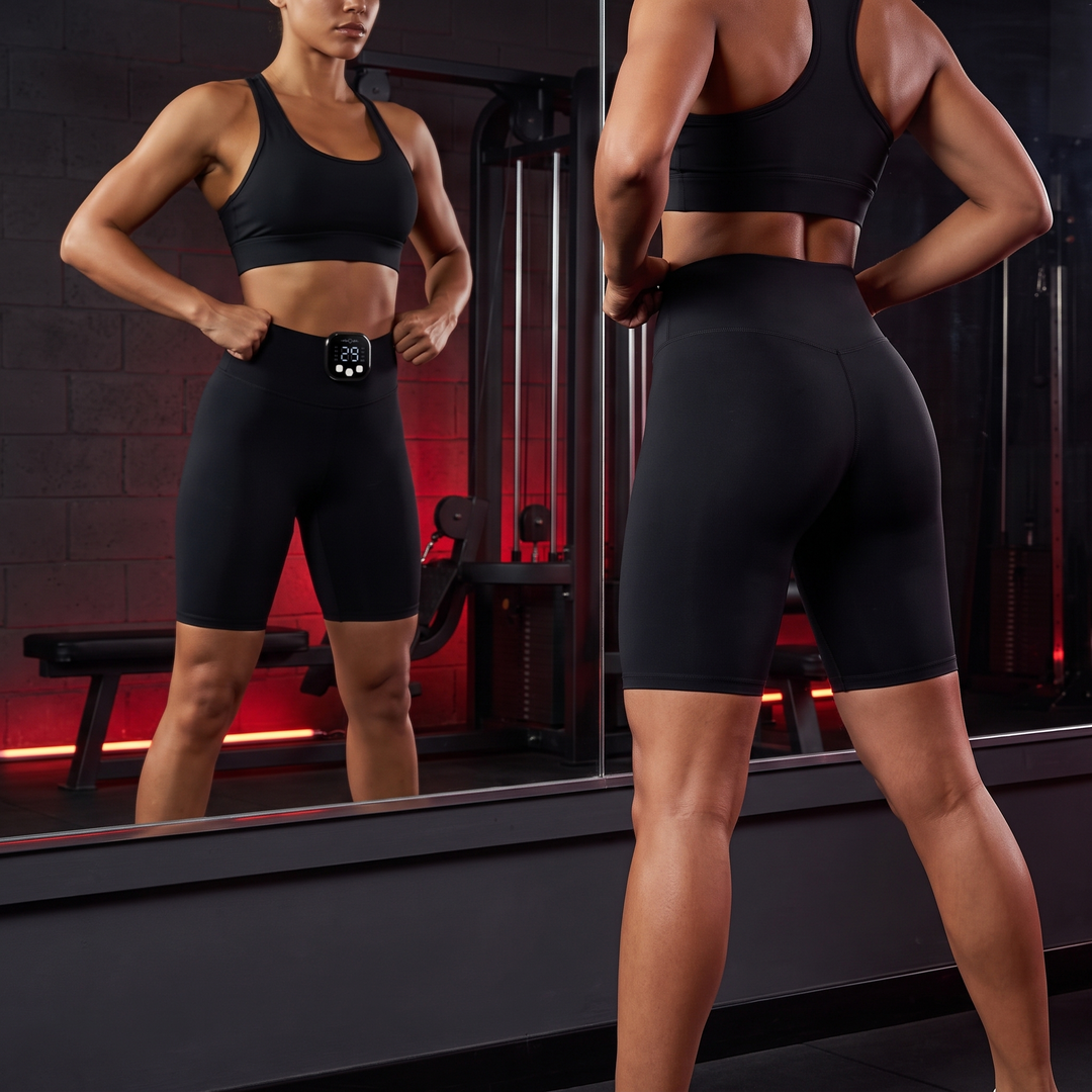 EMS Muscle Stimulation Shorts Microcurrent Leg Toning Pants Intelligent Glute Trainer Recovery Leggings for Home Gym Fitness Rehabilitation