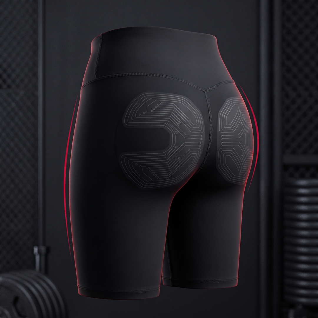 EMS Muscle Stimulation Shorts Microcurrent Leg Toning Pants Intelligent Glute Trainer Recovery Leggings for Home Gym Fitness Rehabilitation