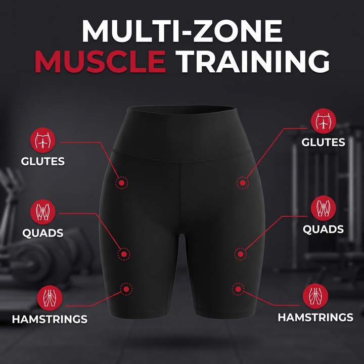 EMS Muscle Stimulation Shorts Microcurrent Leg Toning Pants Intelligent Glute Trainer Recovery Leggings for Home Gym Fitness Rehabilitation