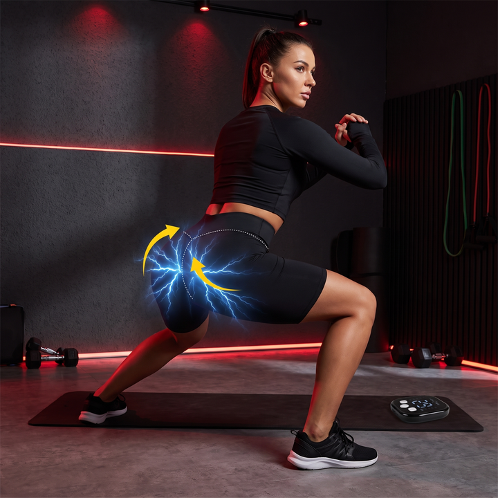EMS Muscle Stimulation Shorts Microcurrent Leg Toning Pants Intelligent Glute Trainer Recovery Leggings for Home Gym Fitness Rehabilitation