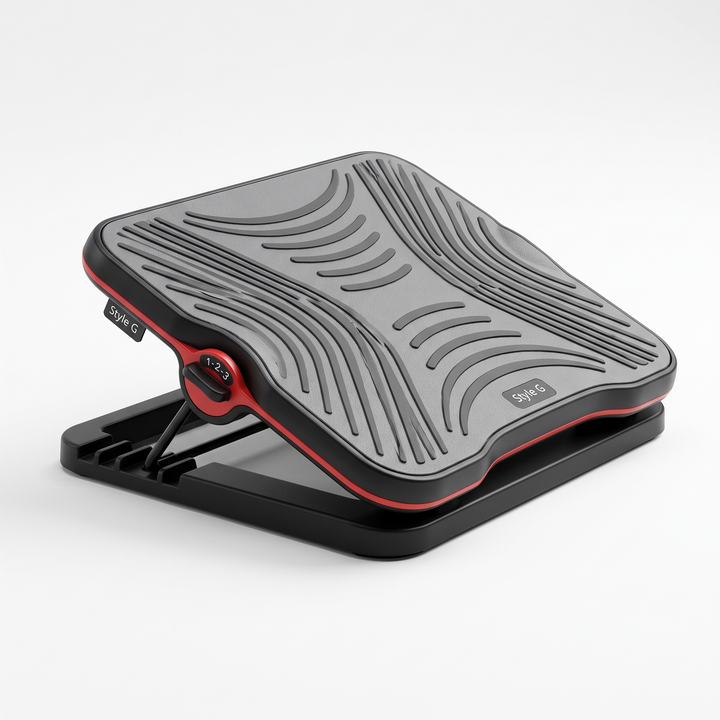 Ergonomic Adjustable Under Desk Foot Rest 2-in-1 Footrest for Home Office Chair Support Lumbar Back Knee Comfort Posture Aid