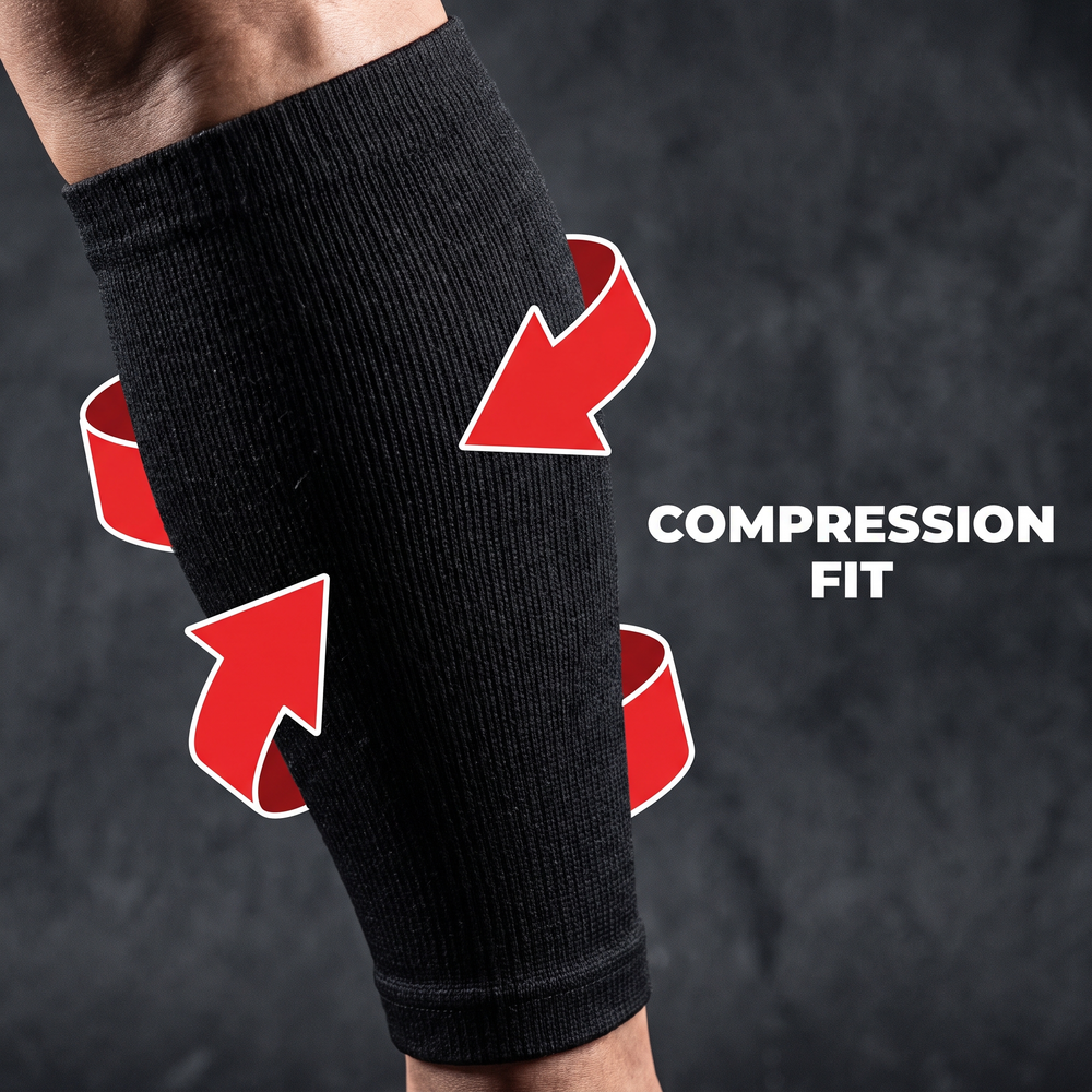 Ergonomic Calf Compression Sleeves Men Women Leg Compression Sleeve Footless Support Socks Shin Splint Varicose Vein Relief Pair