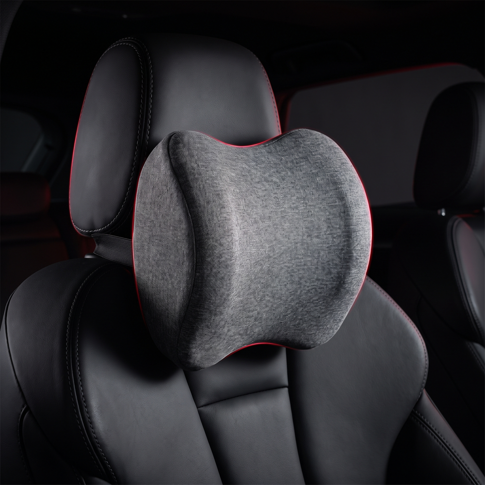 Ergonomic Car Neck Pillow Memory Foam Headrest Cushion Lumbar Back Support Breathable Seat Pillow Stress Relief Travel Cushion
