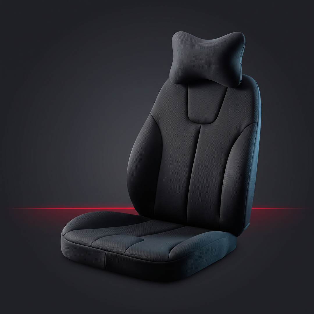 Ergonomic Car Neck Pillow Memory Foam Headrest Cushion Lumbar Back Support Breathable Seat Pillow Stress Relief Travel Cushion