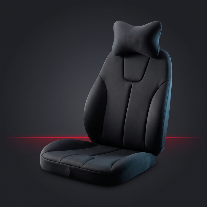 Ergonomic Car Neck Pillow Memory Foam Headrest Cushion Lumbar Back Support Breathable Seat Pillow Stress Relief Travel Cushion